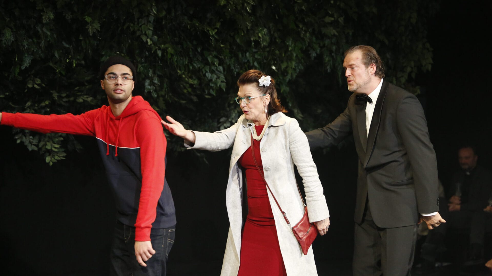 William Spetz, Katrin Sundberg, Fredrik Hiller i Instant Playhouse på Playhouse Teater